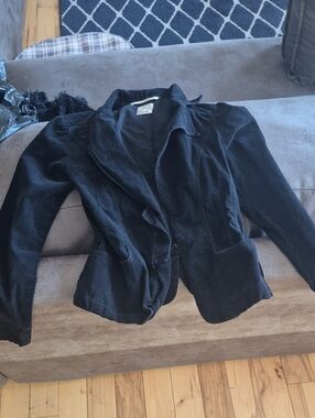 Urban Behavior Black Velvet Blazer Jacket